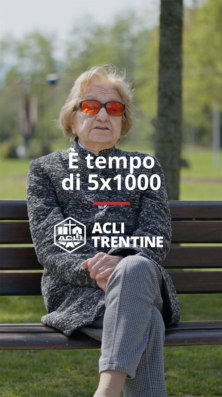 copertina video pillola social per Acli Trentine - 5x1000